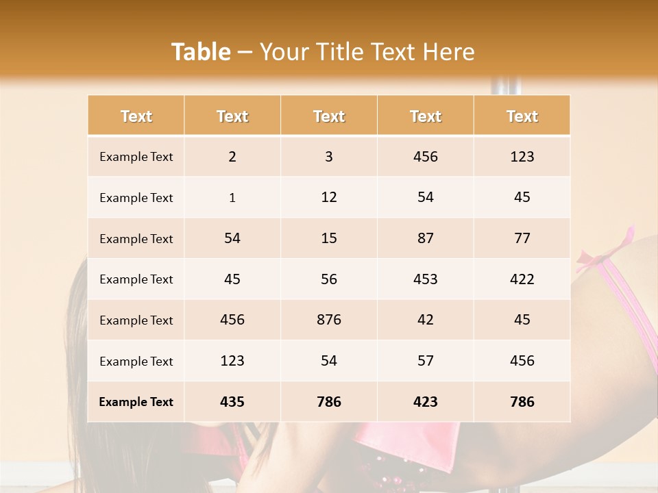Activity Down Woman PowerPoint Template