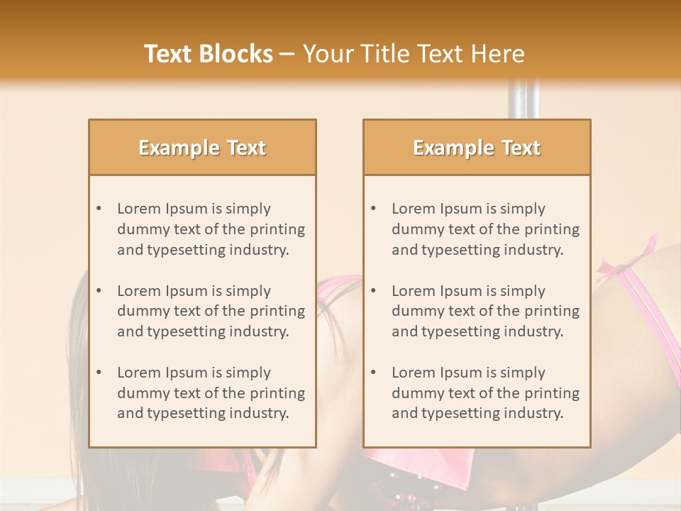 Activity Down Woman PowerPoint Template