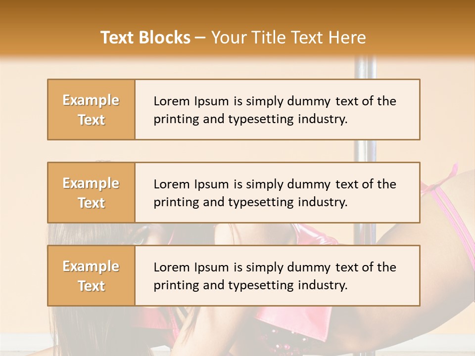 Activity Down Woman PowerPoint Template