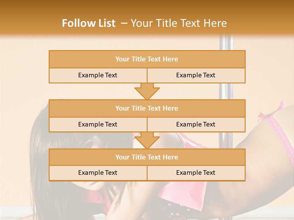 Activity Down Woman PowerPoint Template