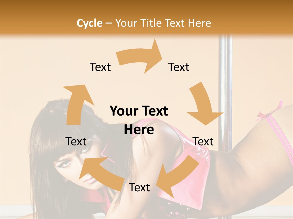 Activity Down Woman PowerPoint Template