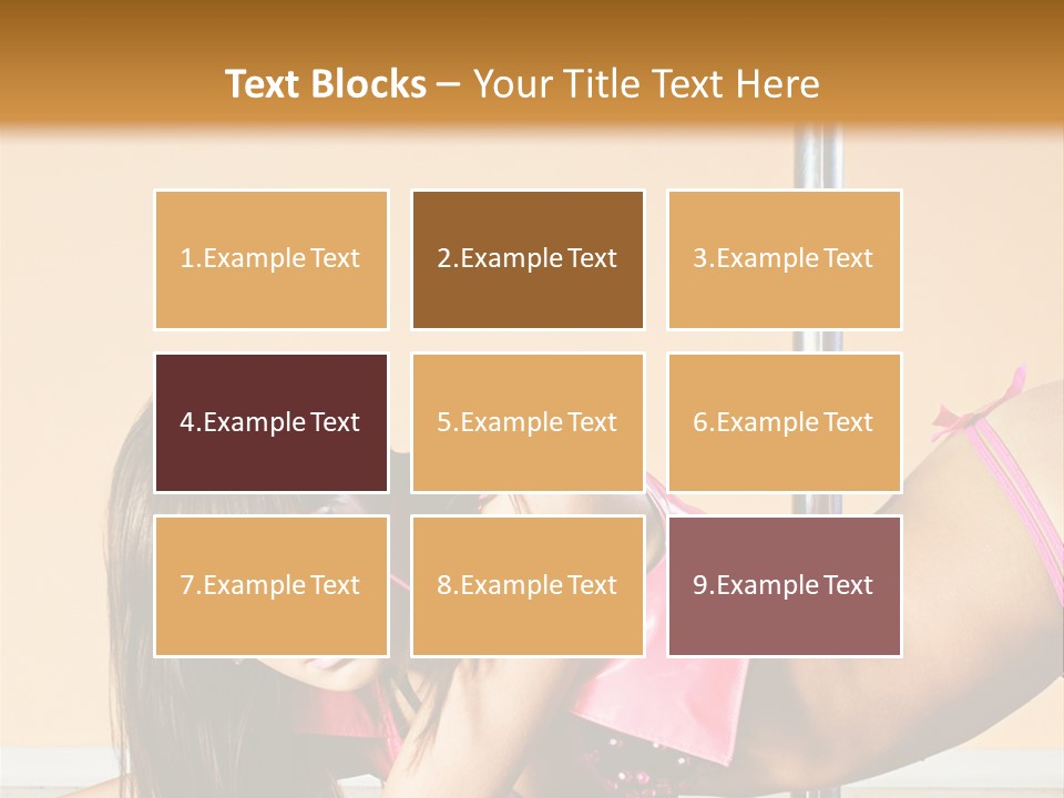 Activity Down Woman PowerPoint Template