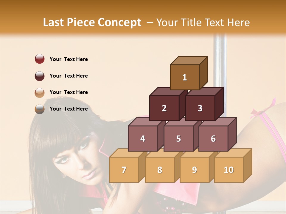 Activity Down Woman PowerPoint Template