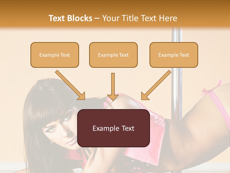 Activity Down Woman PowerPoint Template