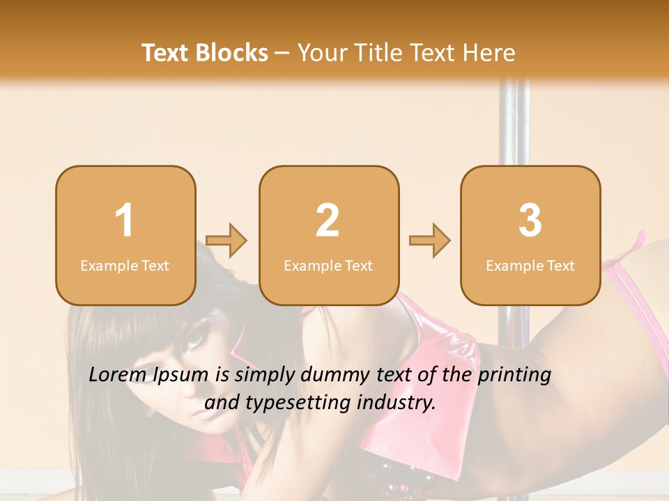 Activity Down Woman PowerPoint Template