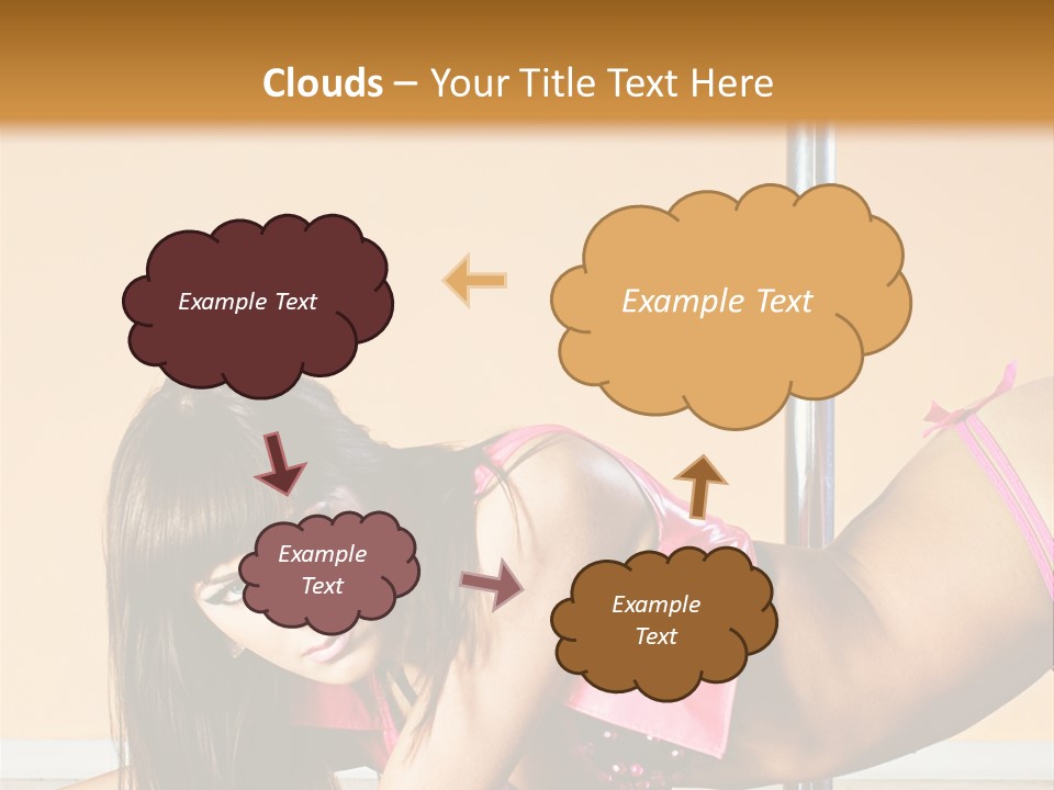 Activity Down Woman PowerPoint Template
