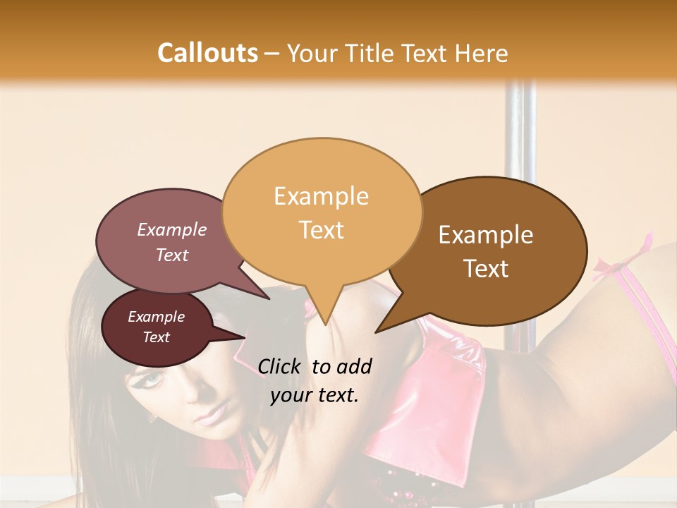 Activity Down Woman PowerPoint Template