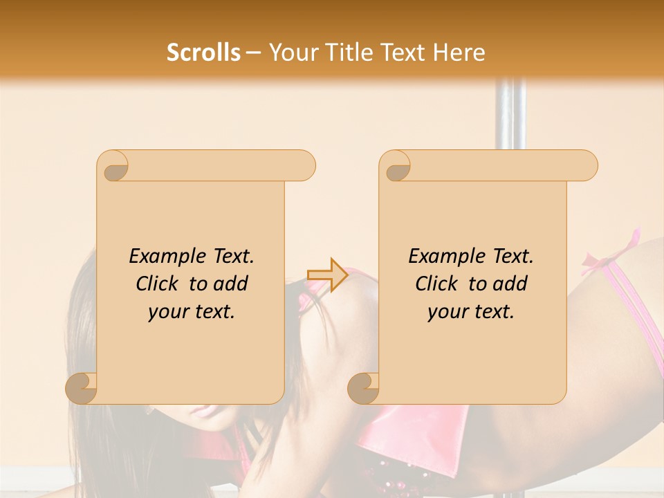 Activity Down Woman PowerPoint Template