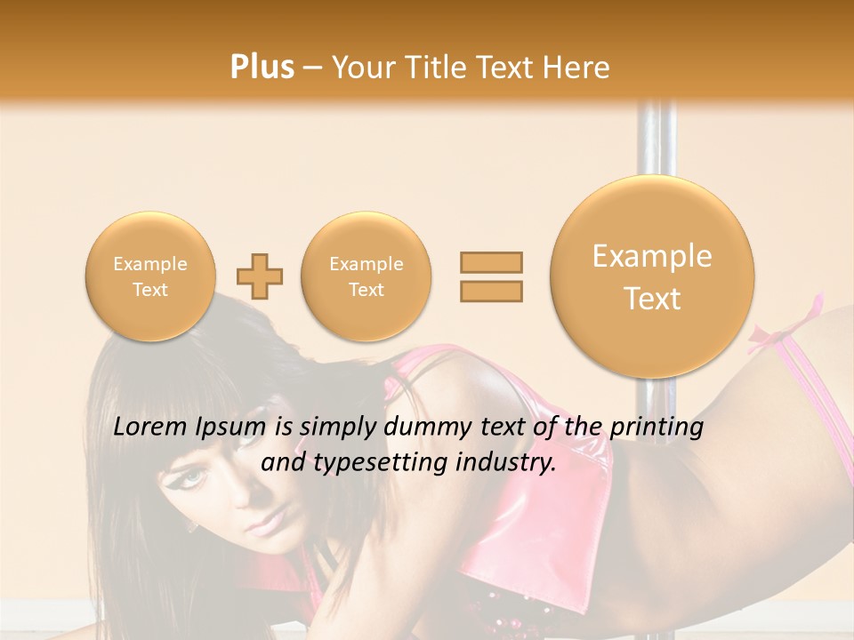 Activity Down Woman PowerPoint Template