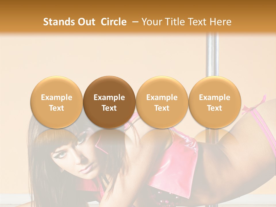 Activity Down Woman PowerPoint Template