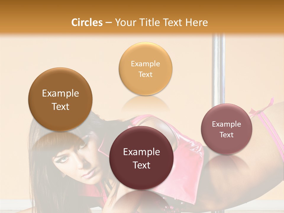 Activity Down Woman PowerPoint Template