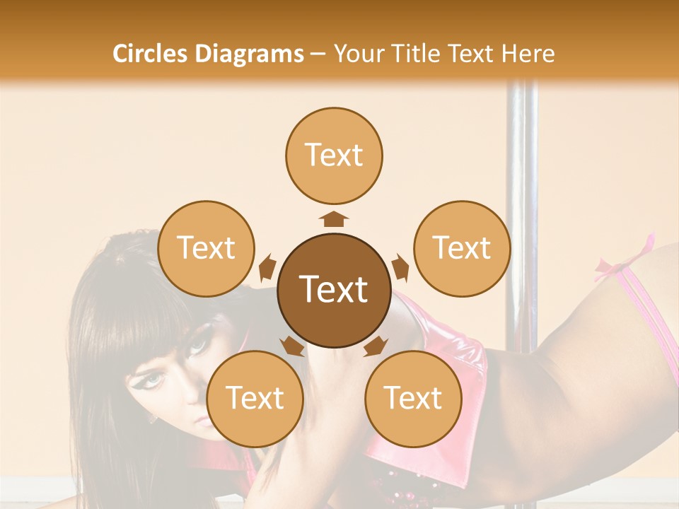 Activity Down Woman PowerPoint Template