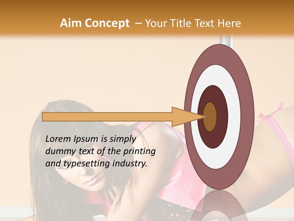 Activity Down Woman PowerPoint Template