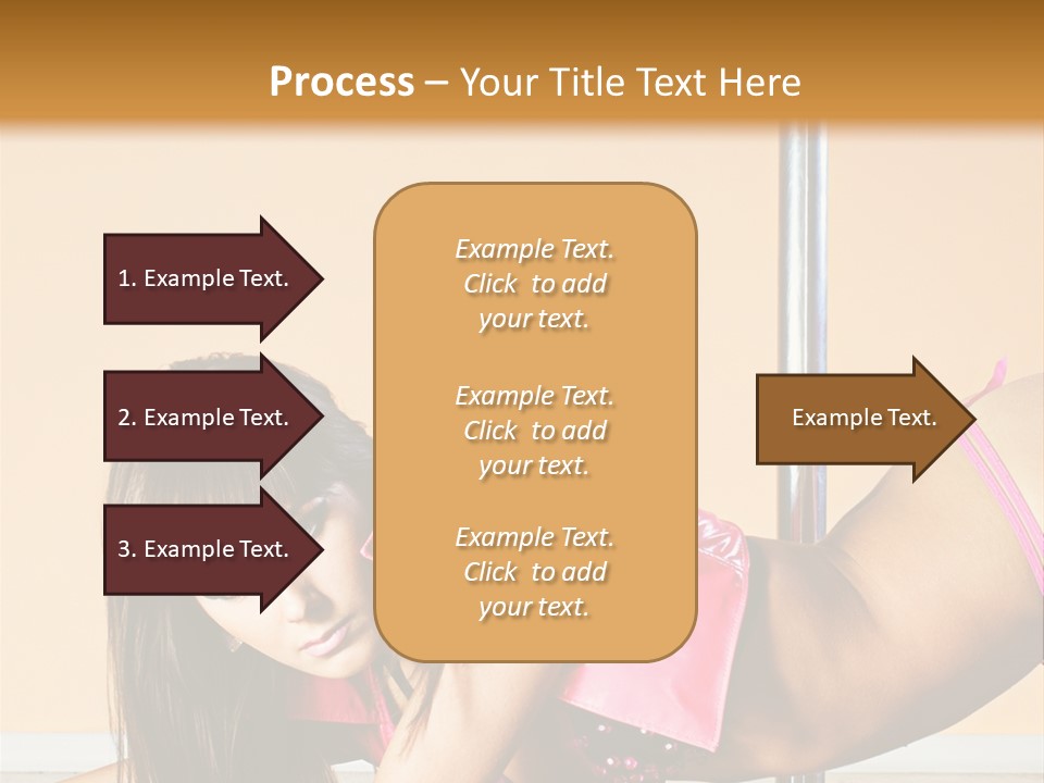 Activity Down Woman PowerPoint Template