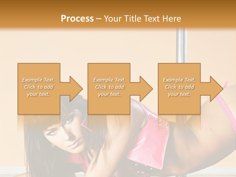 Activity Down Woman PowerPoint Template