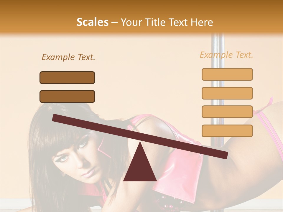 Activity Down Woman PowerPoint Template