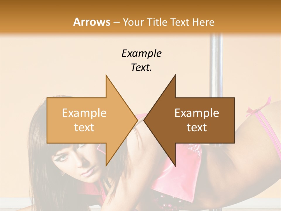 Activity Down Woman PowerPoint Template