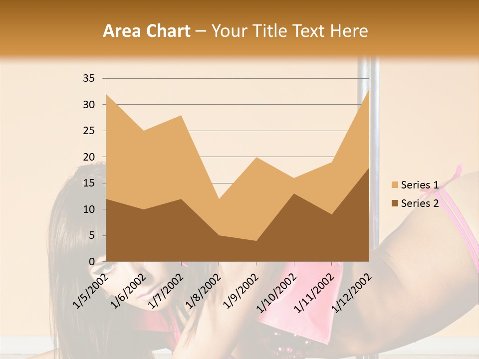 Activity Down Woman PowerPoint Template