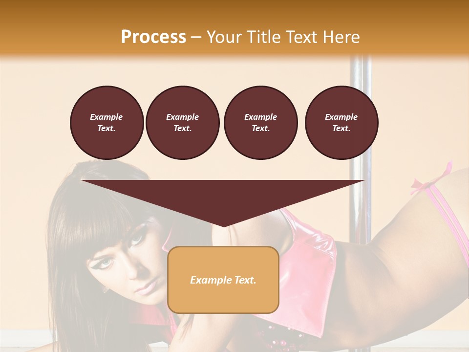 Activity Down Woman PowerPoint Template