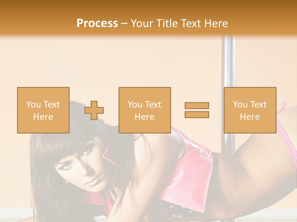 Activity Down Woman PowerPoint Template
