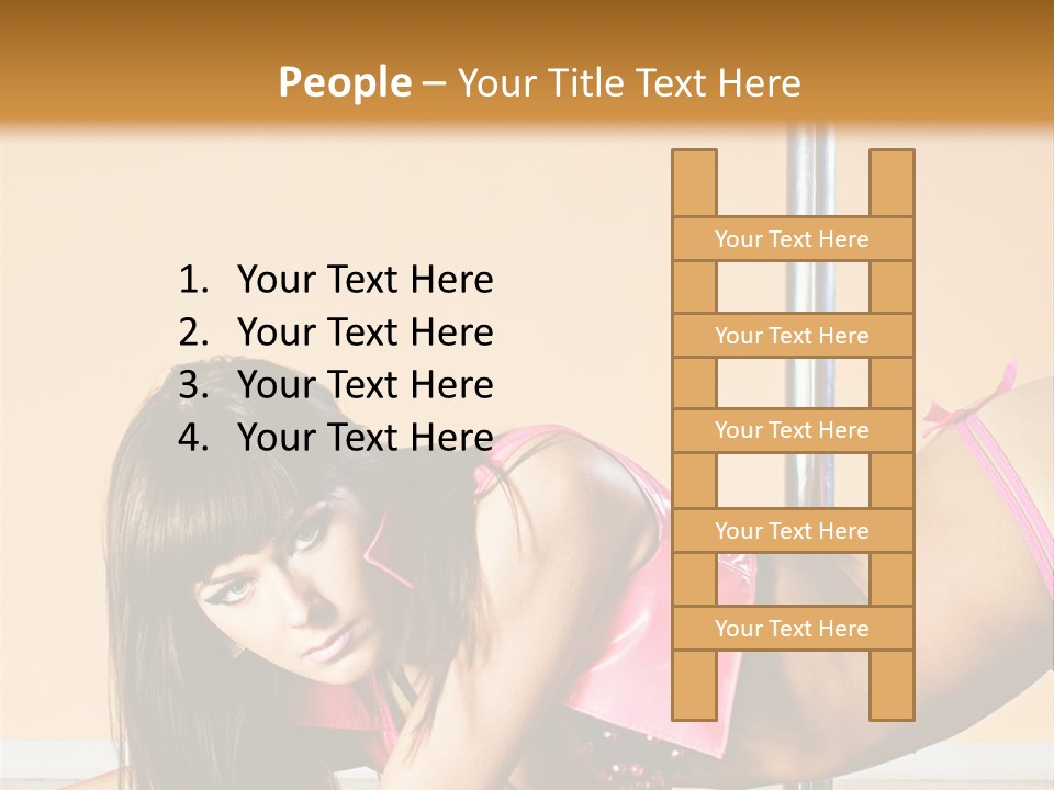 Activity Down Woman PowerPoint Template