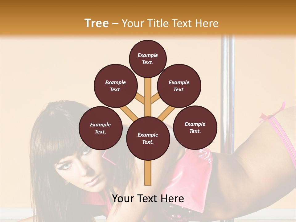 Activity Down Woman PowerPoint Template