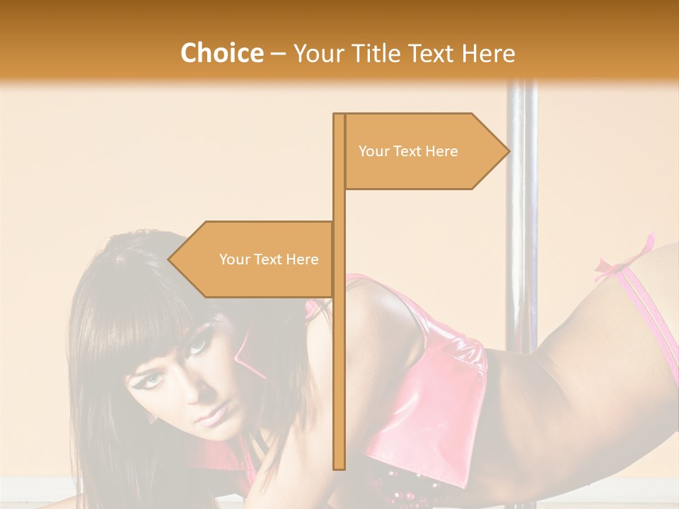 Activity Down Woman PowerPoint Template