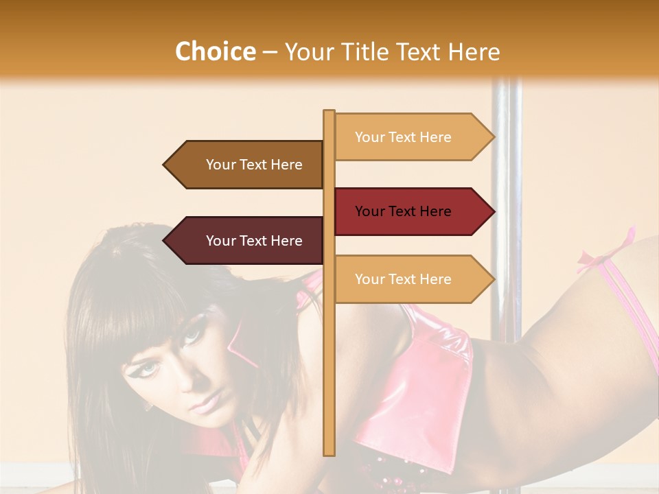 Activity Down Woman PowerPoint Template