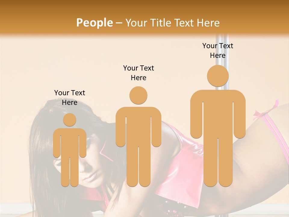 Activity Down Woman PowerPoint Template