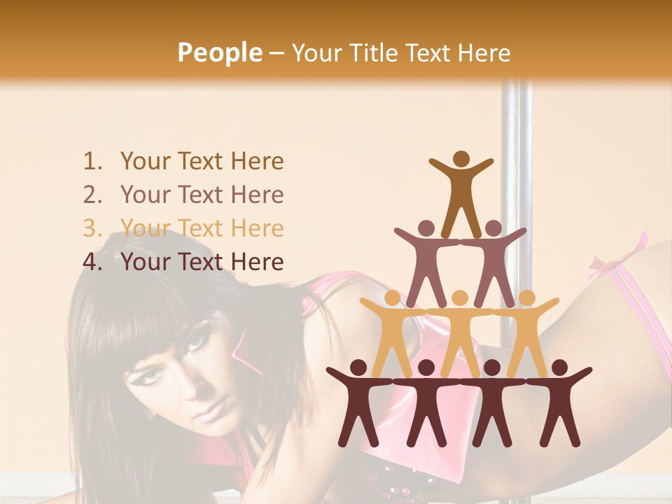 Activity Down Woman PowerPoint Template