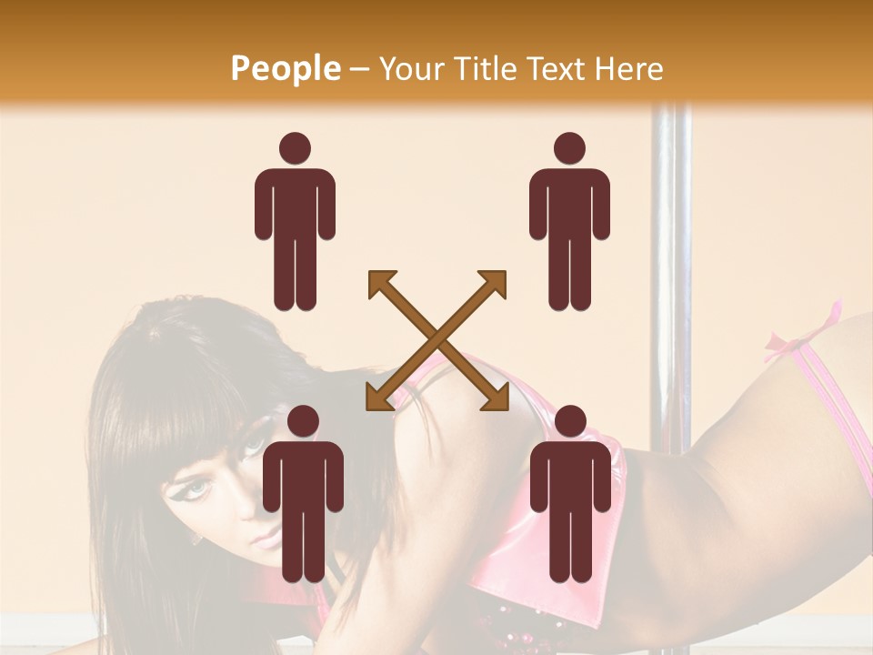 Activity Down Woman PowerPoint Template