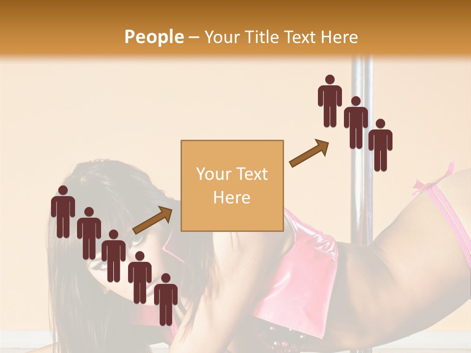 Activity Down Woman PowerPoint Template