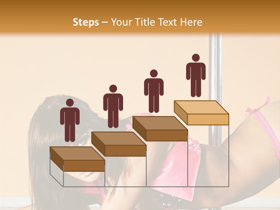 Activity Down Woman PowerPoint Template