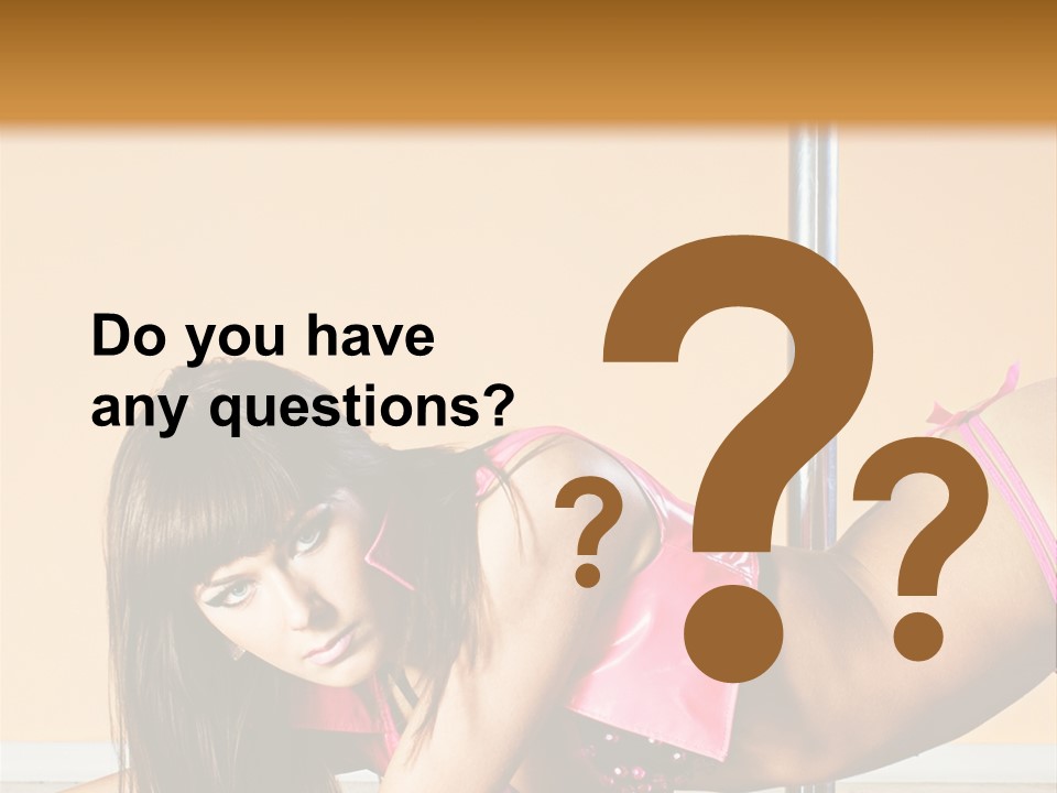 Activity Down Woman PowerPoint Template