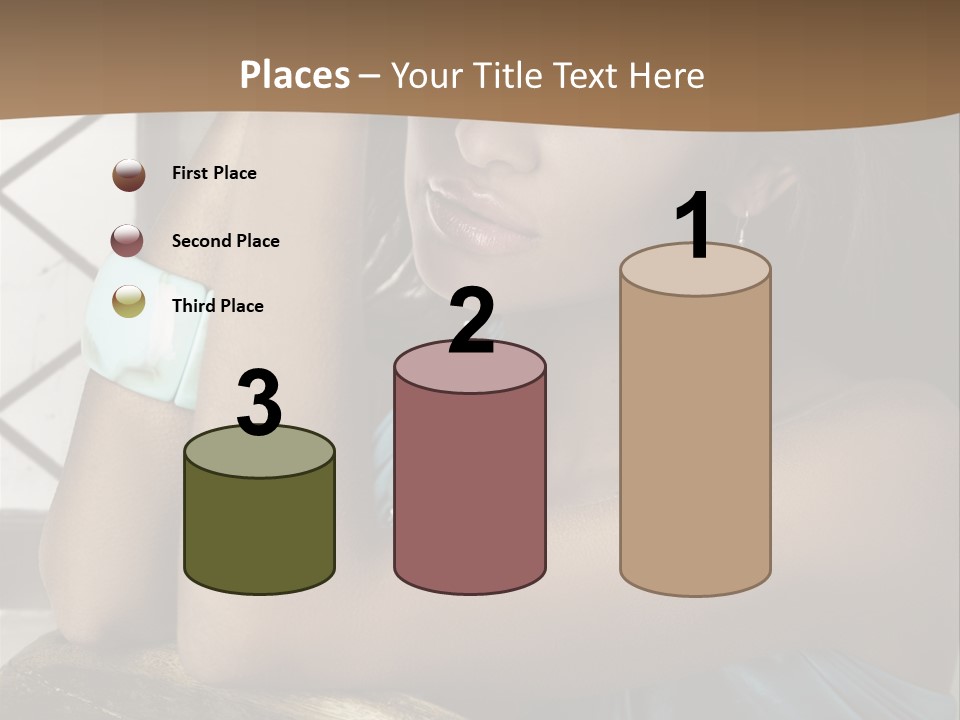 Figure Lips Passion PowerPoint Template