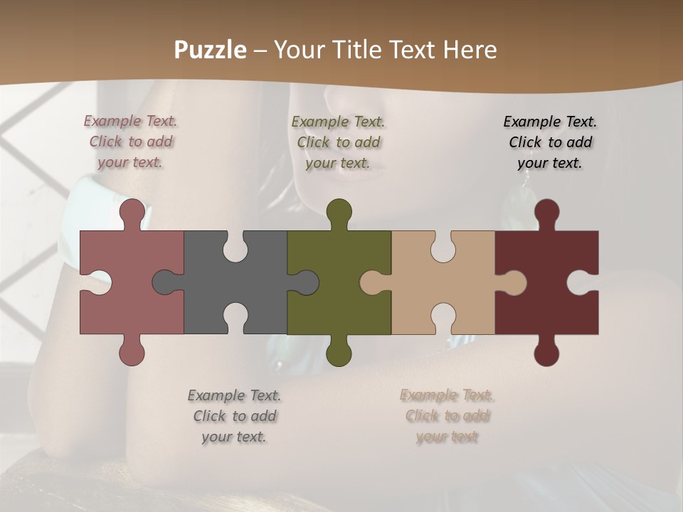 Figure Lips Passion PowerPoint Template