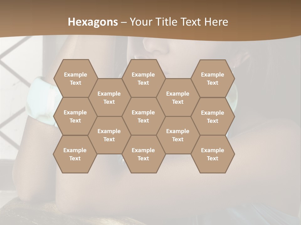 Figure Lips Passion PowerPoint Template