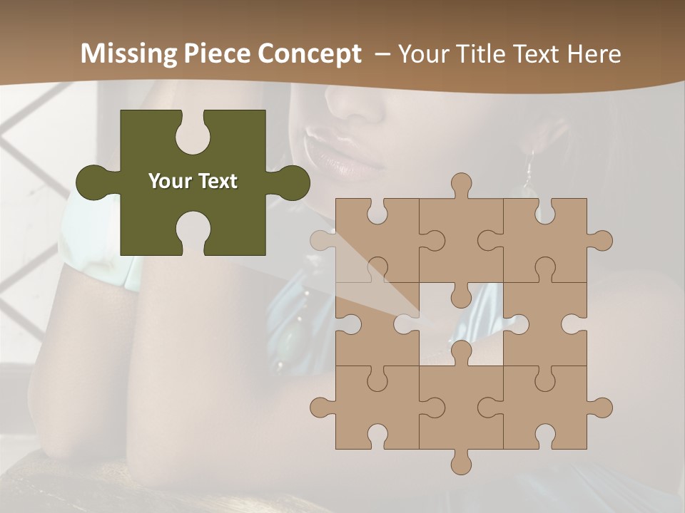 Figure Lips Passion PowerPoint Template