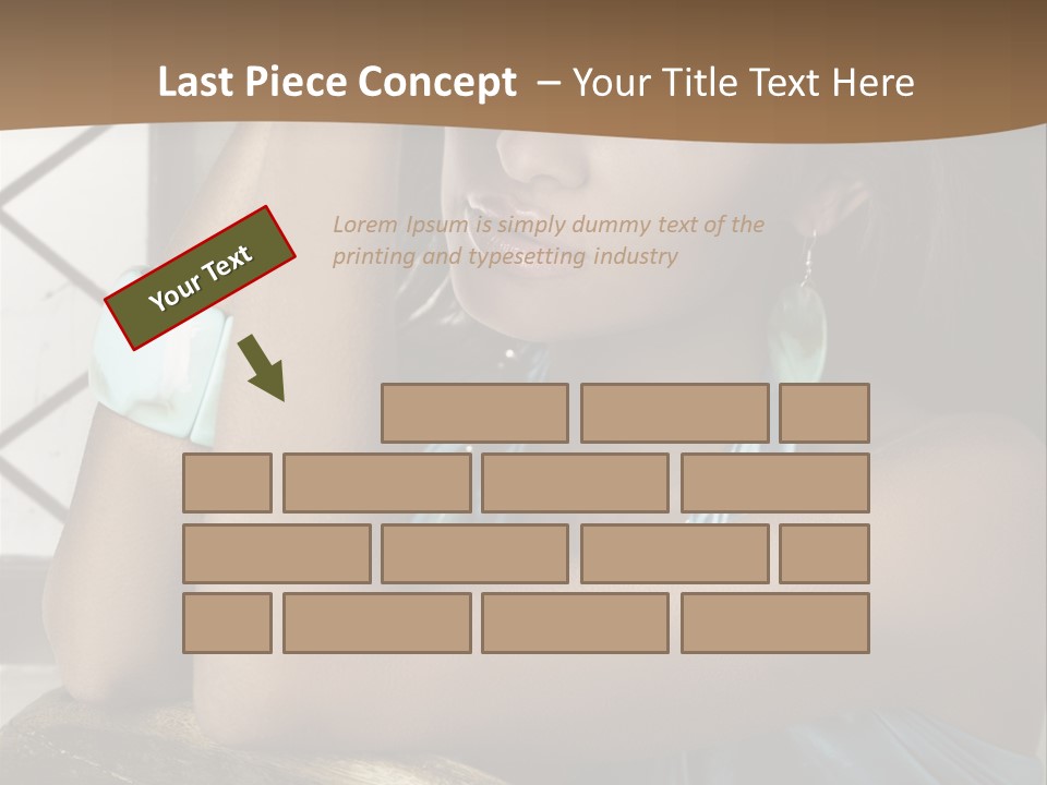 Figure Lips Passion PowerPoint Template