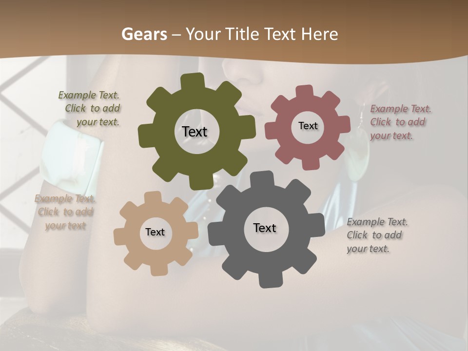 Figure Lips Passion PowerPoint Template