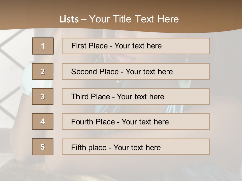 Figure Lips Passion PowerPoint Template