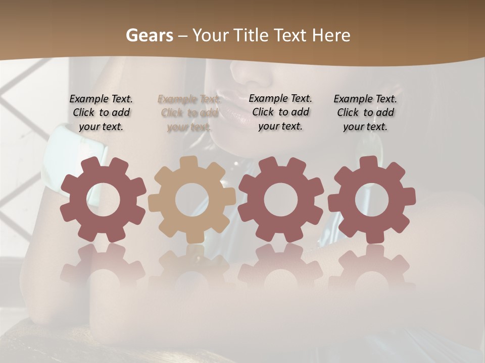 Figure Lips Passion PowerPoint Template