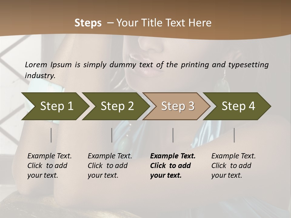 Figure Lips Passion PowerPoint Template
