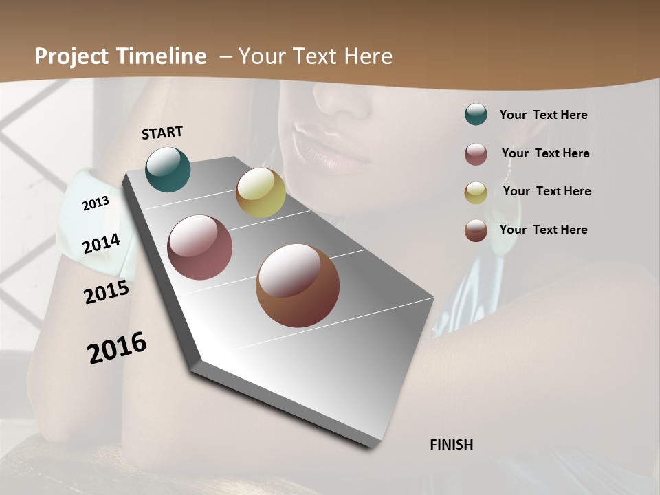 Figure Lips Passion PowerPoint Template