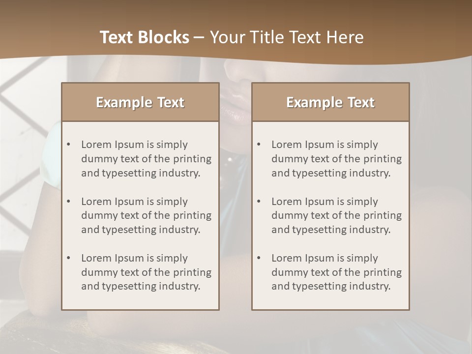 Figure Lips Passion PowerPoint Template