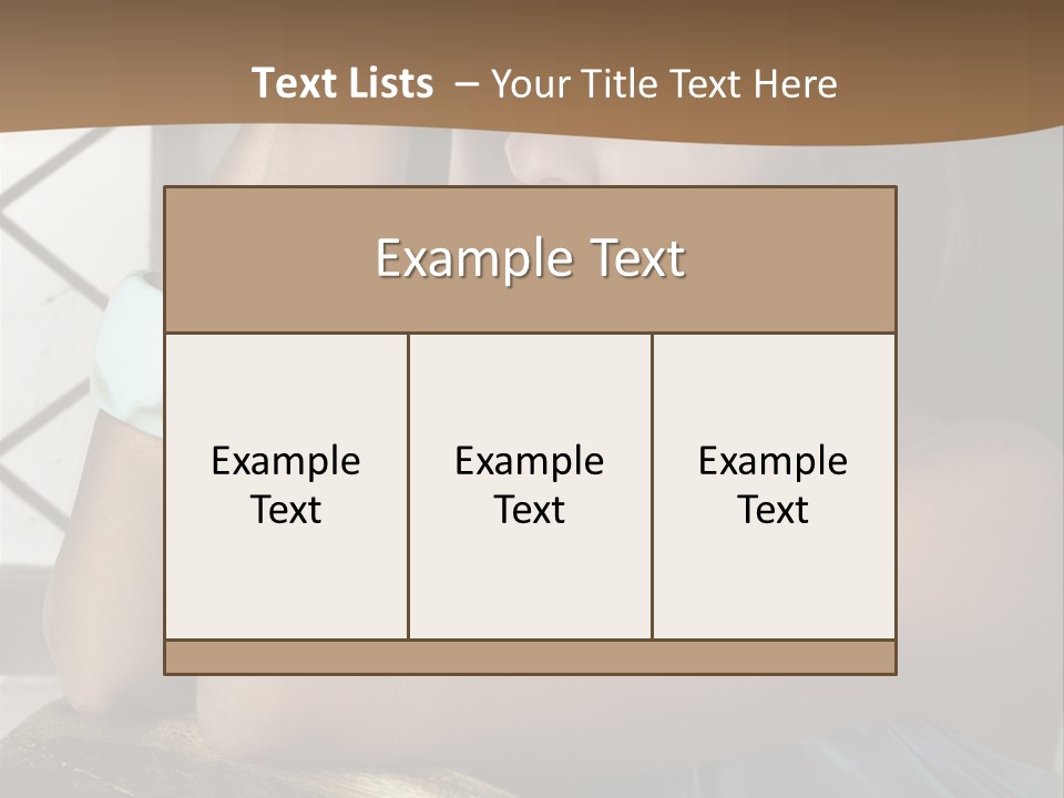 Figure Lips Passion PowerPoint Template