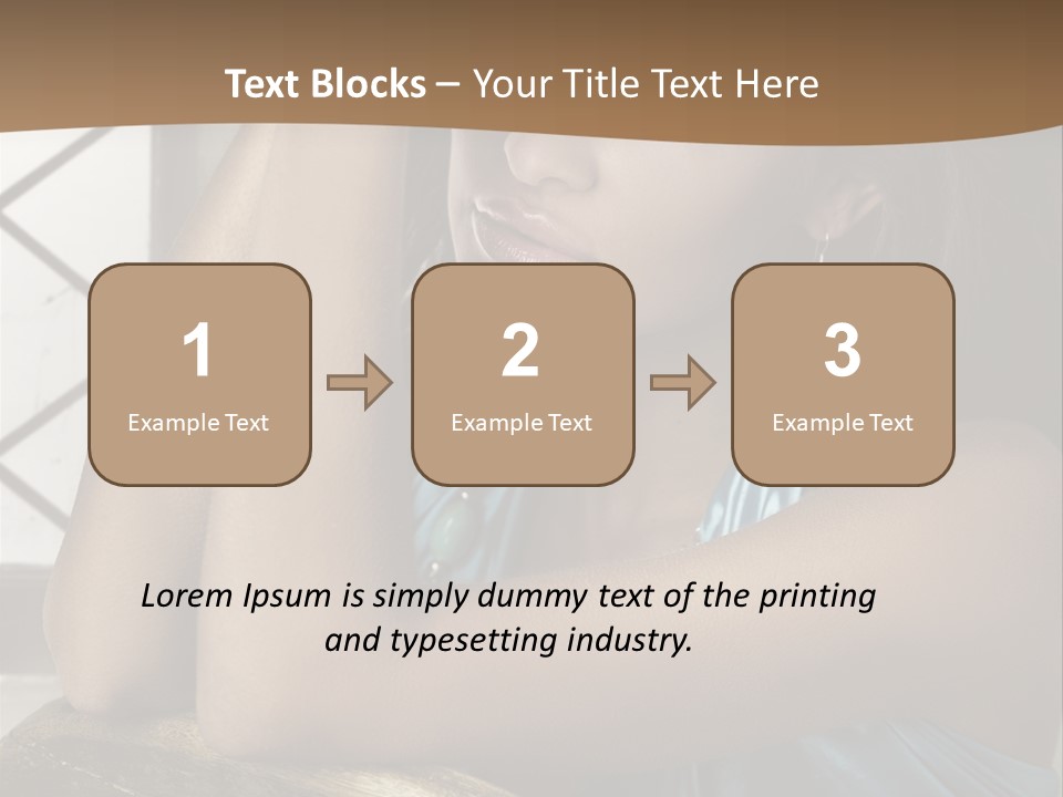Figure Lips Passion PowerPoint Template