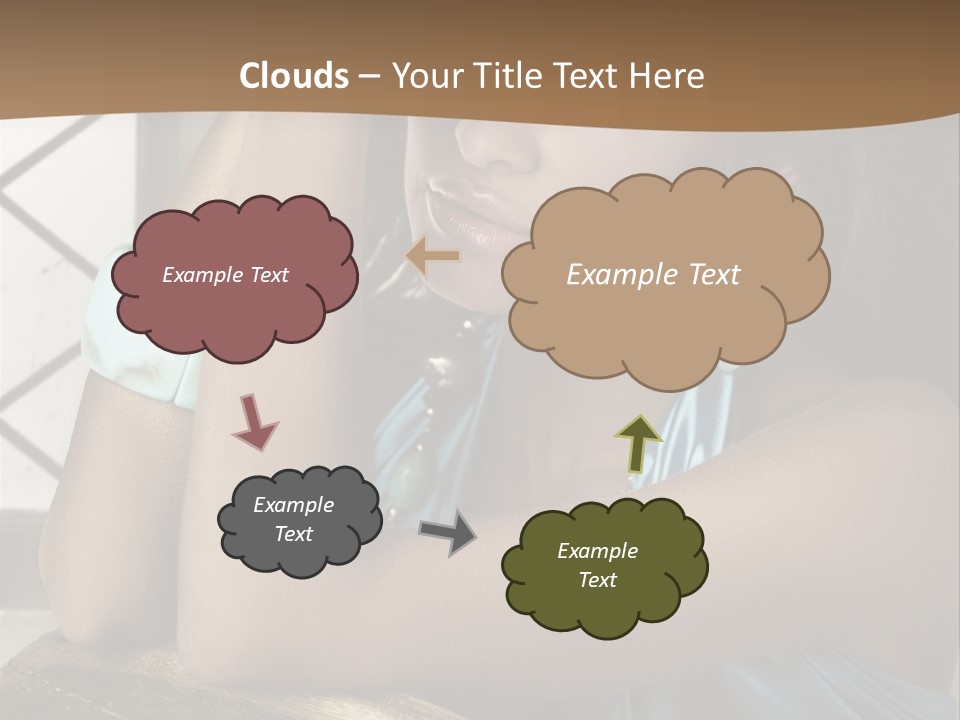 Figure Lips Passion PowerPoint Template