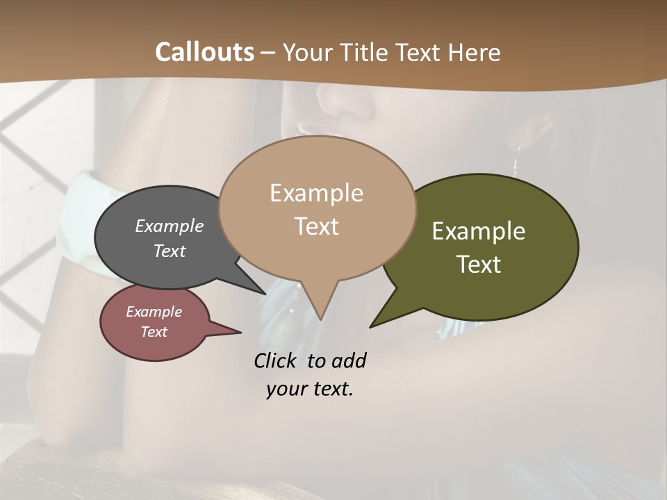 Figure Lips Passion PowerPoint Template