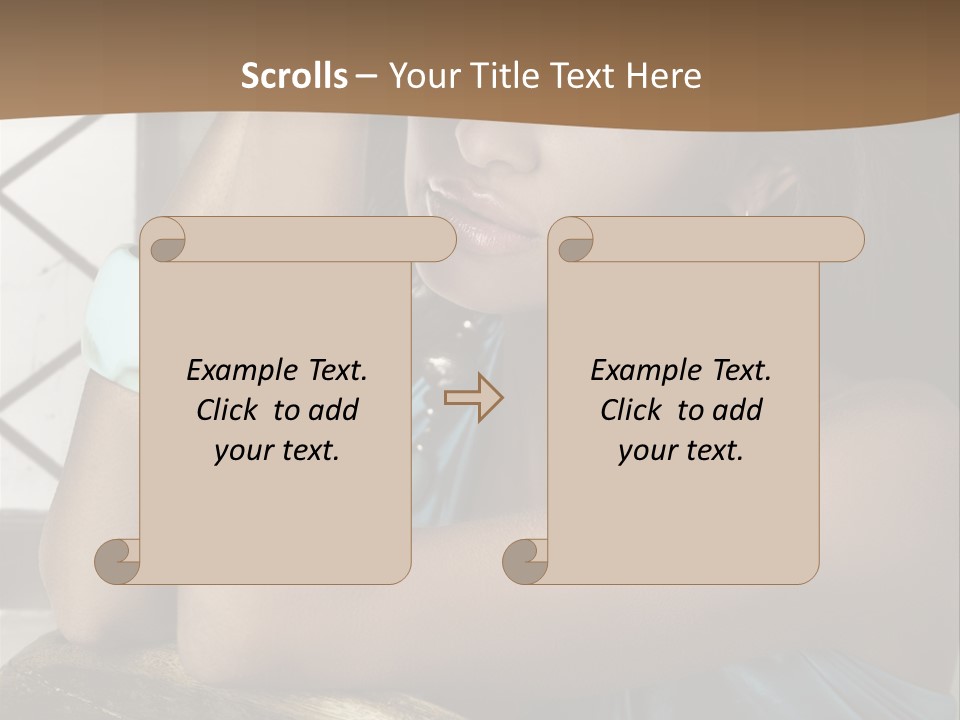 Figure Lips Passion PowerPoint Template